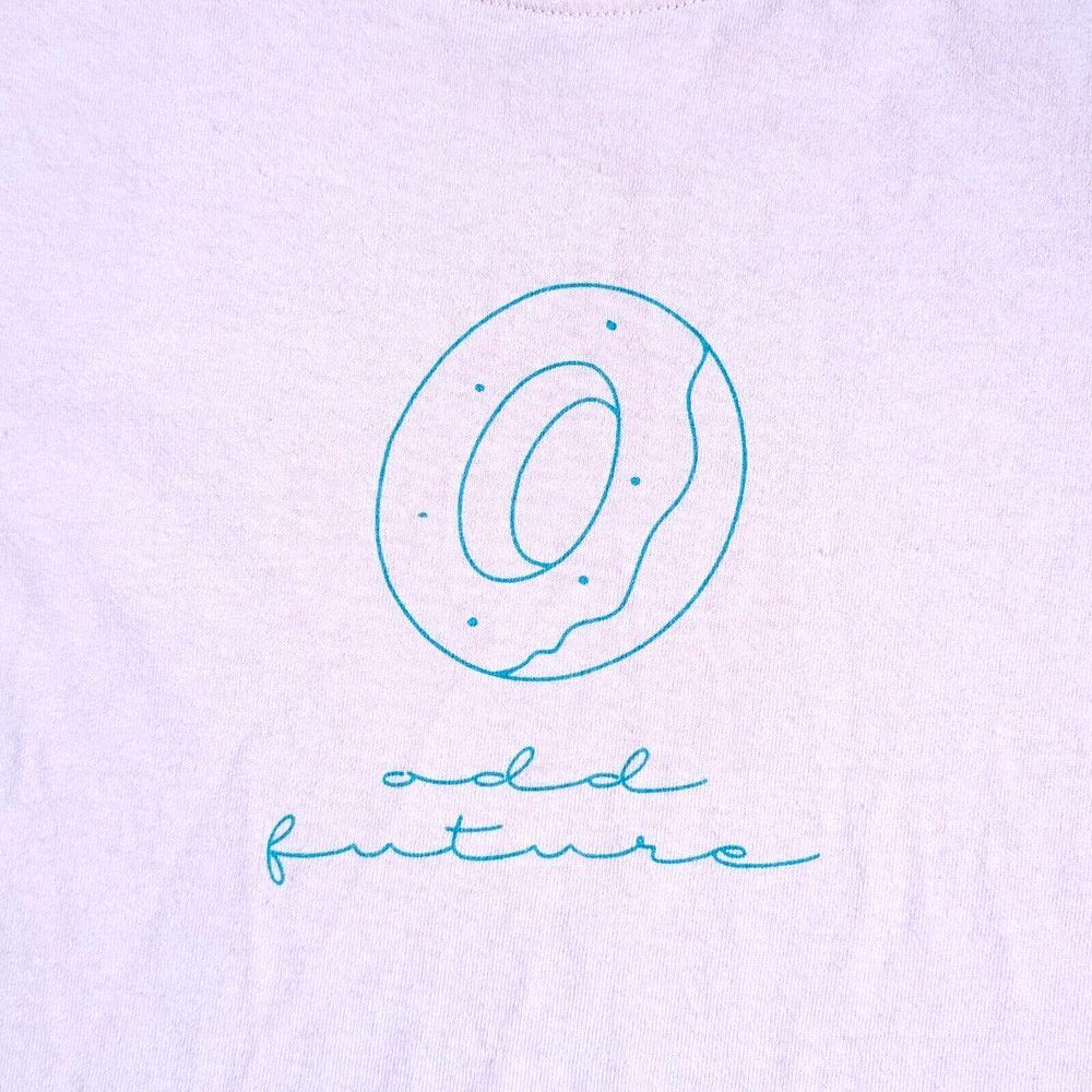 Odd Future OFWGKTA Women Small Pink T-Shirt Donut‎ Logo Crew Tyler The Creator